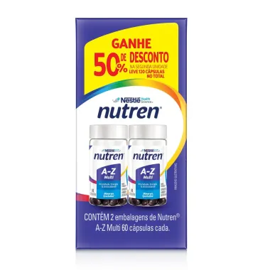 Suplemento Alimentar Nutren A-Z Multivitam&iacute;nico 120 C&aacute;psulas