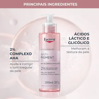 Eucerin Anti-Pigment Gel de Limpeza Esfoliante 200ml