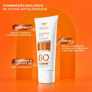 Protetor Solar Actine Ultra FPS 80 Sem Cor 40g