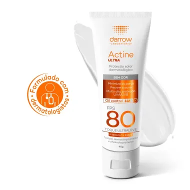 Protetor Solar Actine Ultra FPS 80 Sem Cor 40g