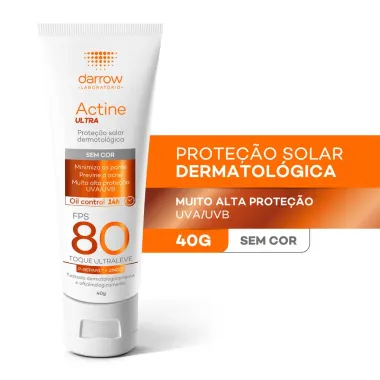 Protetor Solar Actine Ultra FPS 80 Sem Cor 40g