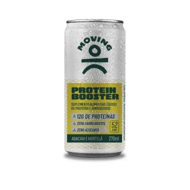 Bebida Energética Moving Protein Booster 12g de Proteína Abacaxi e Hortelã 270ml