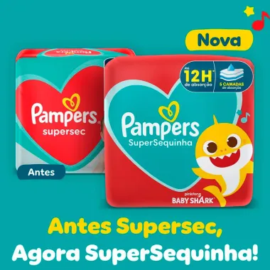 Fralda Pampers Super Sequinha XG 70 Unidades