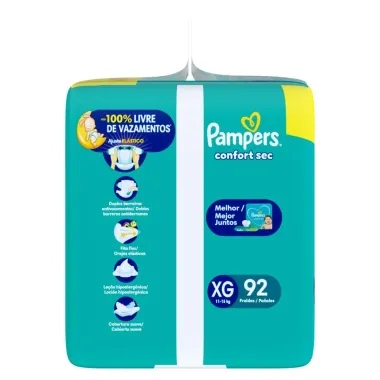Fralda Pampers Super Sequinha XG 92 Unidades