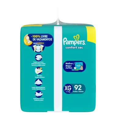 Fralda Pampers Super Sequinha XG 92 Unidades