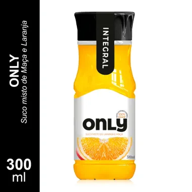 Suco Integral Only Sabor Misto Laranja e Maçã 300ml