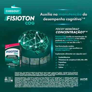 Fisioton Cognição Suplemento Alimentar 60 Cápsulas