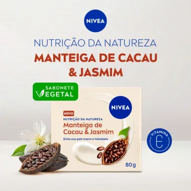 Sabonete Vegetal NIVEA Nutri&ccedil;&atilde;o Da Natureza &Oacute;leo de Abacate & Camomila 80g