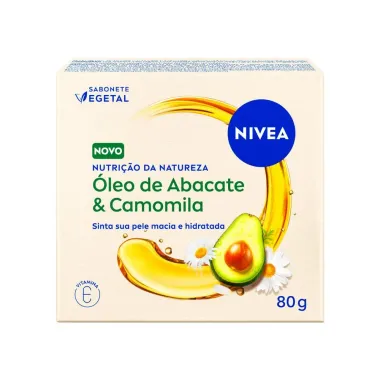 Sabonete Vegetal NIVEA Nutri&ccedil;&atilde;o Da Natureza &Oacute;leo de Abacate & Camomila 80g