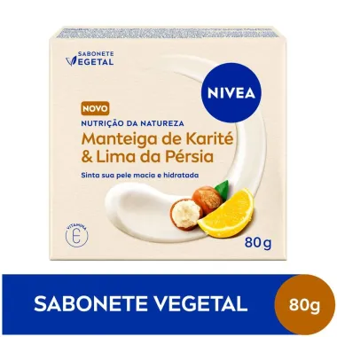 Sabonete Vegetal NIVEA Nutri&ccedil;&atilde;o Da Natureza Manteiga De Karit&eacute; & Lima Da P&eacute;rsia 80g