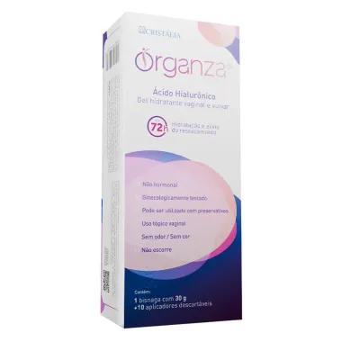 Organza Gel Hidratante Vaginal e Vulvar 30g e 10 Aplicadores