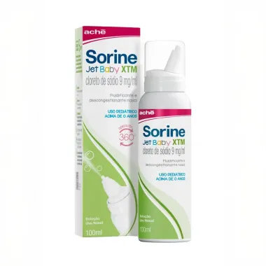 Sorine Jet Baby XTM 360&deg; Solu&ccedil;&atilde;o Nasal Spray 100ml