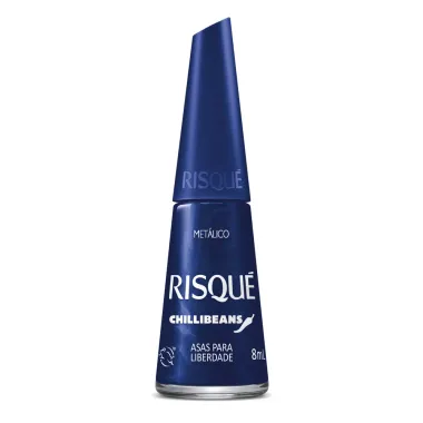 Esmalte Risqué Chilli Beans Metálico Cor Asas para Liberdade 8ml