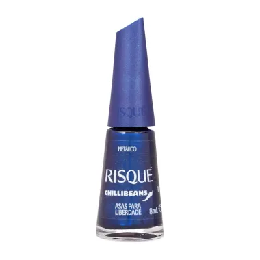 Esmalte Risqu&eacute; Chilli Beans Met&aacute;lico Cor Asas para Liberdade 8ml