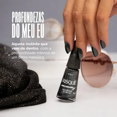 Esmalte Risqué Chilli Beans Metálico Cor Profundezas do Meu Eu 8ml