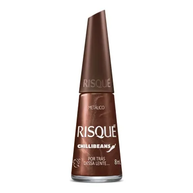 Esmalte Risqué Chilli Beans Metálico Cor Por Trás Dessa Lente 8ml