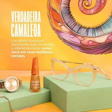 Esmalte Risqué Chilli Beans Efeito Cor Verdadeira Camaleoa 8ml