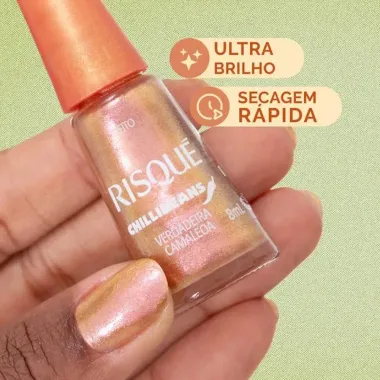 Esmalte Risqué Chilli Beans Efeito Cor Verdadeira Camaleoa 8ml