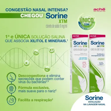 Sorine Jet XTM 360° Solução Nasal Spray 100ml