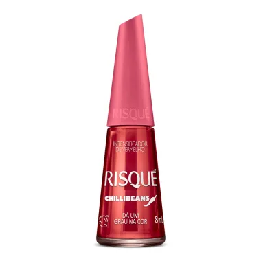 Esmalte Risqué Chilli Beans Intensificador de Vermelho Cor Dá Um Grau na Cor 8ml