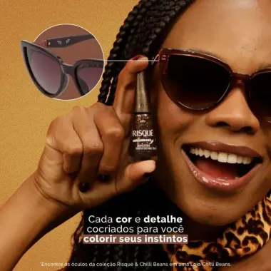 Esmalte Risqué Chilli Beans Efeito Cor A Onça que Habita em Mim 8ml