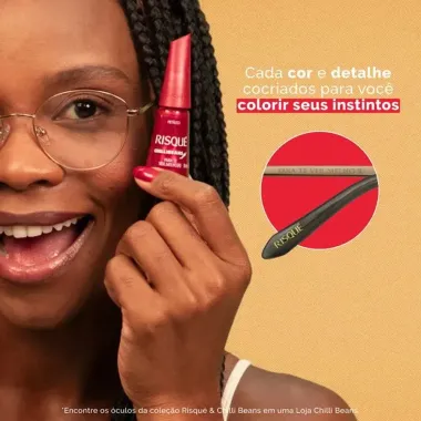 Esmalte Risqué Chilli Beans Metálico Cor Para Te Ver Melhor 8ml