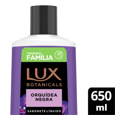 Sabonete Líquido Lux Botanicals Orquídea Negra Tamanho Família 650ml