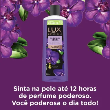 Sabonete L&iacute;quido Lux Botanicals Orqu&iacute;dea Negra Tamanho Fam&iacute;lia 650ml