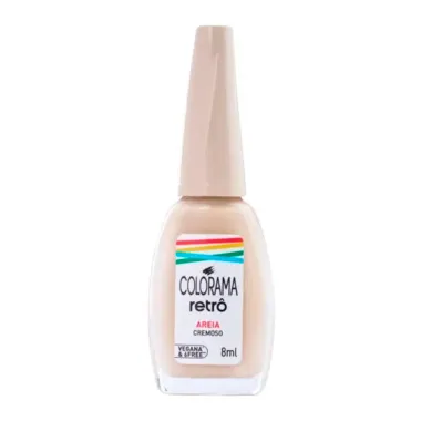 Esmalte Colorama Retr&ocirc; Cremoso Cor Areia 8ml