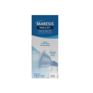 Maresis Nebules Uso Inalatório Adulto e Pediátrico 47ml com 1 Adaptador e 1 Inalador