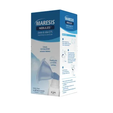 Maresis Nebules Uso Inalatório Adulto e Pediátrico 47ml com 1 Adaptador e 1 Inalador