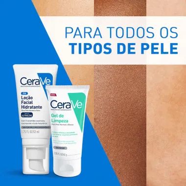 Kit CeraVe Loção Facial Hidratante 52ml e Ganhe Gel de Limpeza 40g