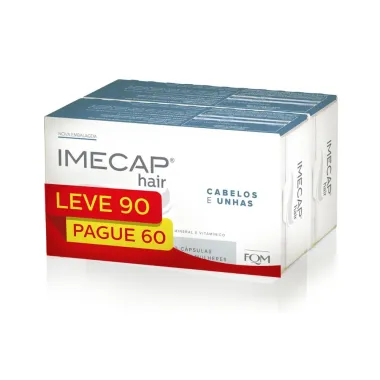 Imecap Hair Cabelos e Unhas 90 Cápsulas