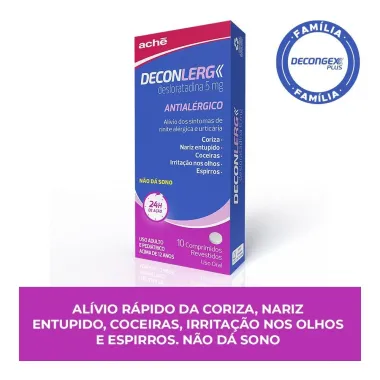 Deconlerg 5mg com 10 Comprimidos Revestidos