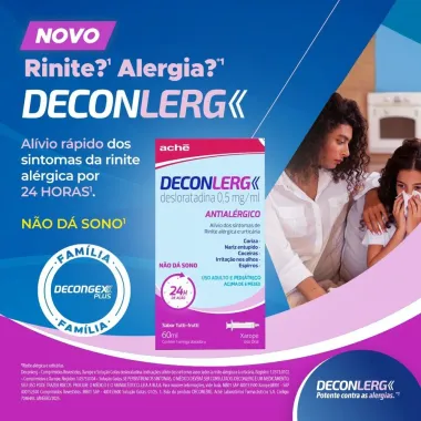 Deconlerg 0,5mg/ml Xarope Sabor Tutti Frutti com 60ml