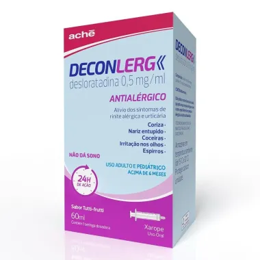 Deconlerg 0,5mg/ml Xarope Sabor Tutti Frutti com 60ml