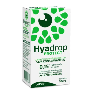 Hyadrop Protect Lubrificante Oftálmico Estéril Sem Conservantes com 10ml