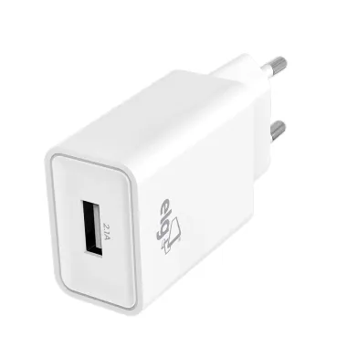 Carregador de Parede 2.1A e Cabo 2.4A Lightning ELG Branco 1 Metro