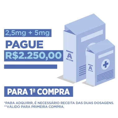 Mounjaro 2,5mg/0,5ml Tirzepatida Solu&ccedil;&atilde;o Injet&aacute;vel com 4 Canetas Aplicadora Preenchidas de 0,5ml cada