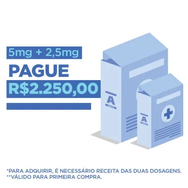 Mounjaro 5mg/0,5ml Tirzepatida Solu&ccedil;&atilde;o Injet&aacute;vel com 4 Canetas Aplicadora Preenchidas de 0,5ml cada