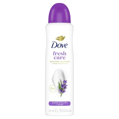 Antitranspirante Aerossol Dove Fresh Care Lavanda e Baunilha 150ml Spray