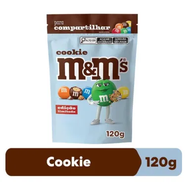Confeitos M&Ms Sabor Cookie 120g