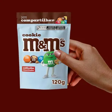 Confeitos M&Ms Sabor Cookie 120g