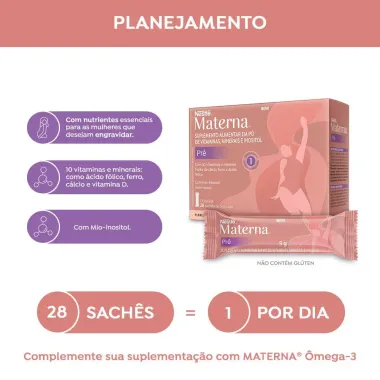 Materna Nestlé Pré Sabor Laranja 28 Sachês 5g Cada