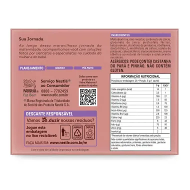 Materna Nestlé Pré Sabor Laranja 28 Sachês 5g Cada