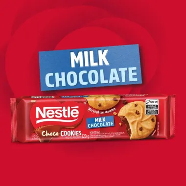 Choco Cookies Nestlé Chocolate ao Leite 100g