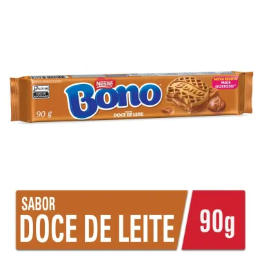Biscoito Recheado Nestl&eacute; Bono Sabor Doce de Leite 90g