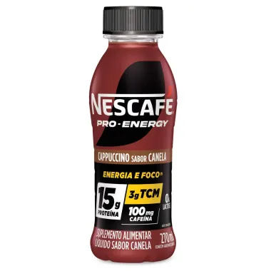 Suplemento Alimentar Nescafé Pro-Energy 15g de Proteína Capuccino Canela 270ml