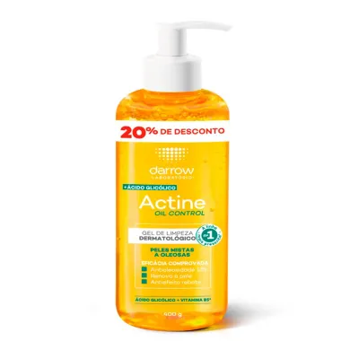Actine Oil Control Gel de Limpeza Pele Mista a Oleosa com 20% de Desconto 240g