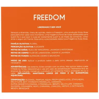 Perfume Ruby Rose Freedom 100ml